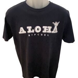 RIP CURL “Aloha” Shaka Hang Loose Tee Shirt Men L Large
